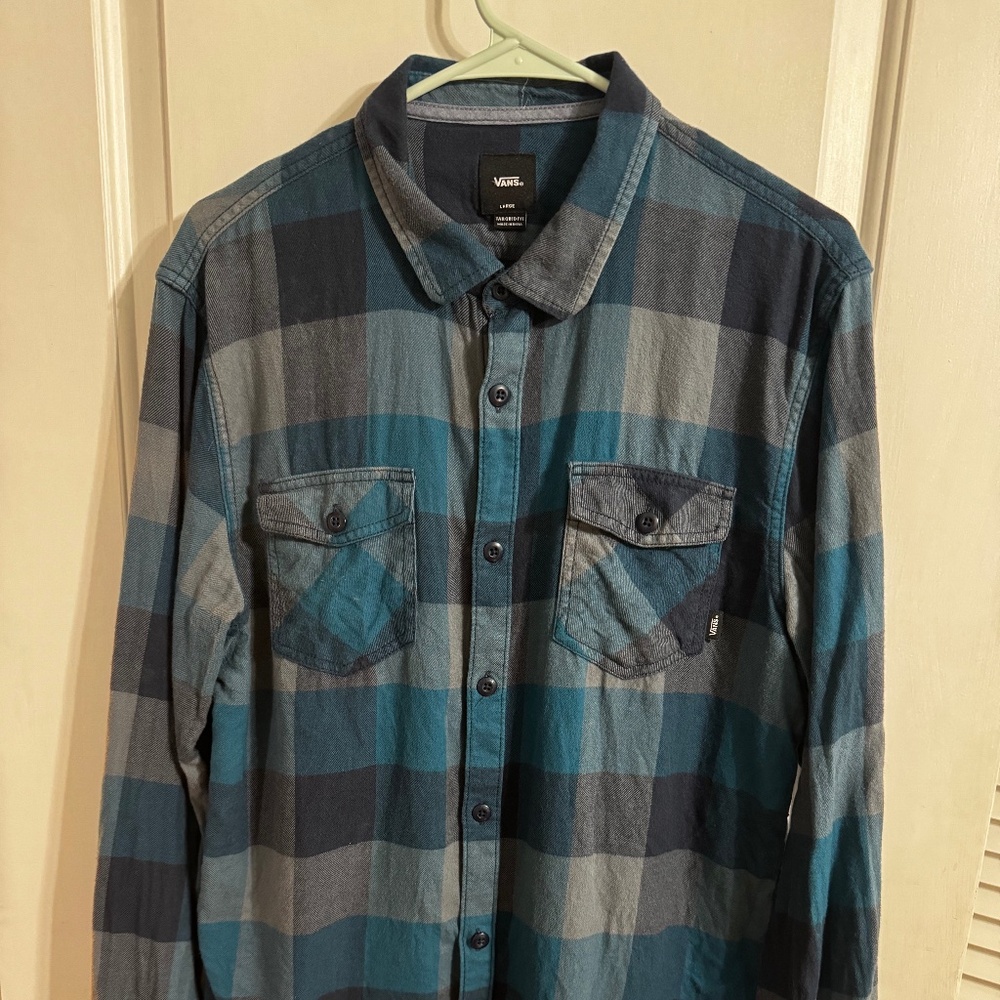 Vans Plaid Button Up - image 1